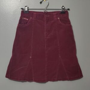 The Children's Place Maroon A-Line Corduroy Skirt Girls Size 10